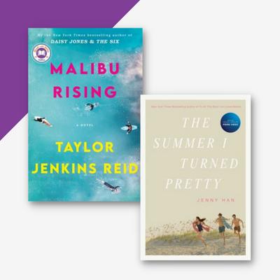 Collage of two book covers, Malibu Rising and The Summer I turned Pretty