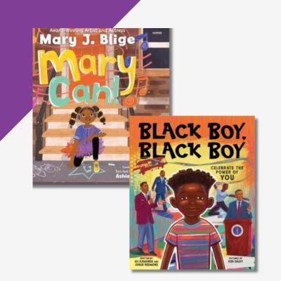 A collage of the book covers from Mary Can and Black Boy, Black Boy