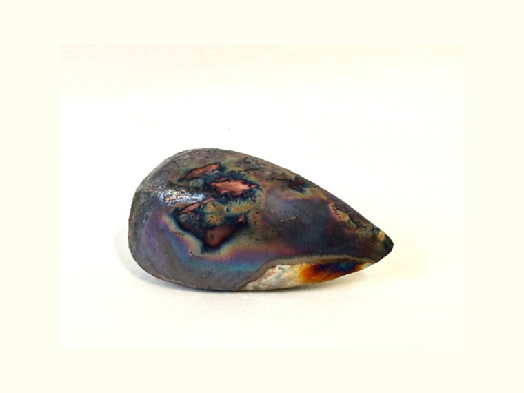 Hitoko Okada, Genesis (detail), 2024, ceramic with raku dye. Image courtesy of artist. 