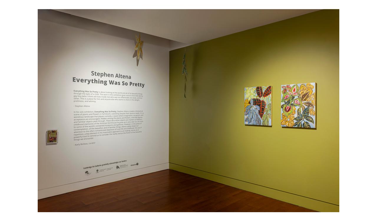 Stephen Altena, Everything Was So Pretty, installation at Cambridge Art Galleries, Preston, 2025. Photo by Toni Hafkenscheid.