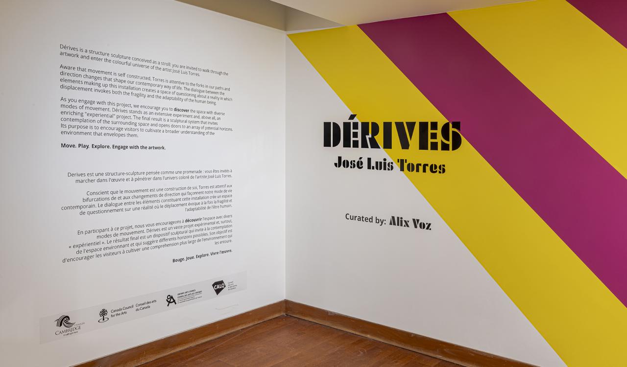 José Luis Torres, Dérives  installation view at Cambridge Art Galleries, Preston, 2024. Photo by Toni Hafkenscheid.
