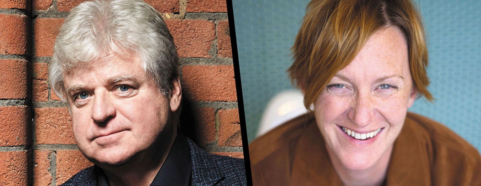 Authors Linwood Barclay and Gilly MacMillan.